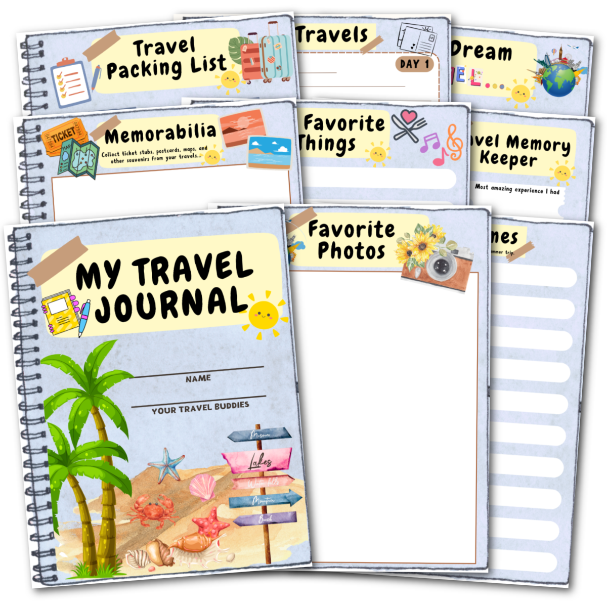 Travel Journal For Kids