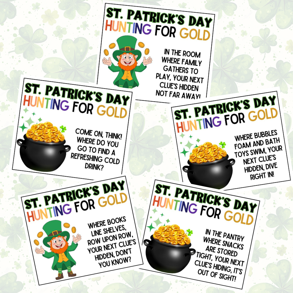 St. Patrick's Day Indoor Scavenger Hunt