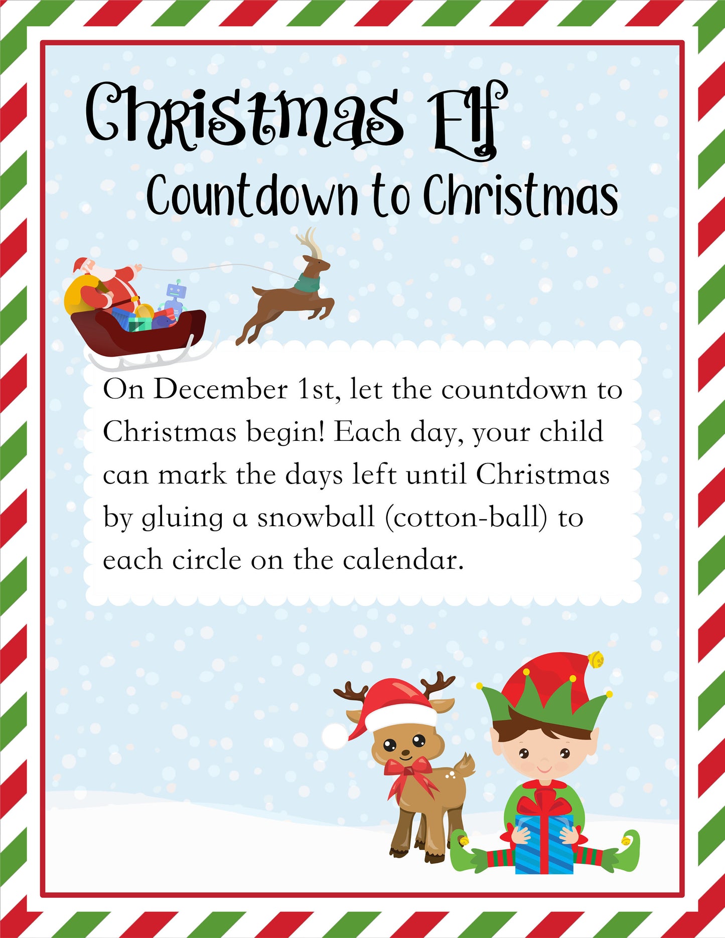 Christmas Countdown Printable