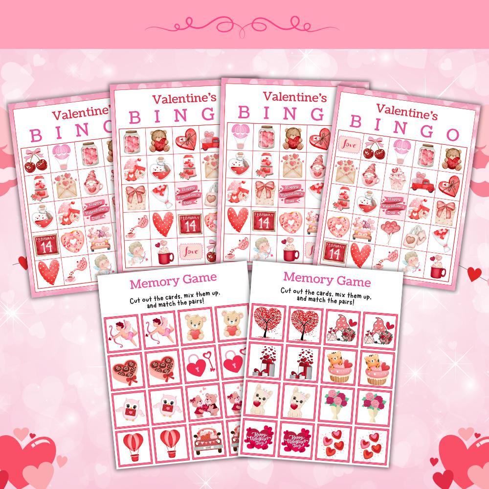 Valentine's Games & Activities: Classroom Printables (Digital Download)