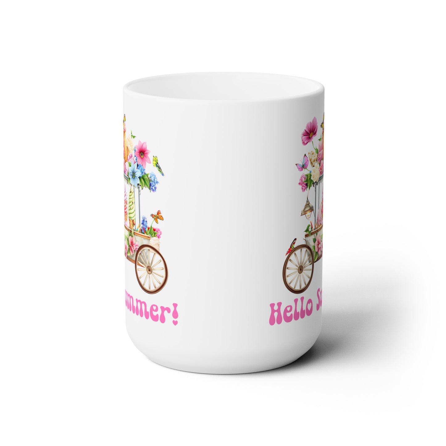 Hello Summer Coffee Mug, 15 oz