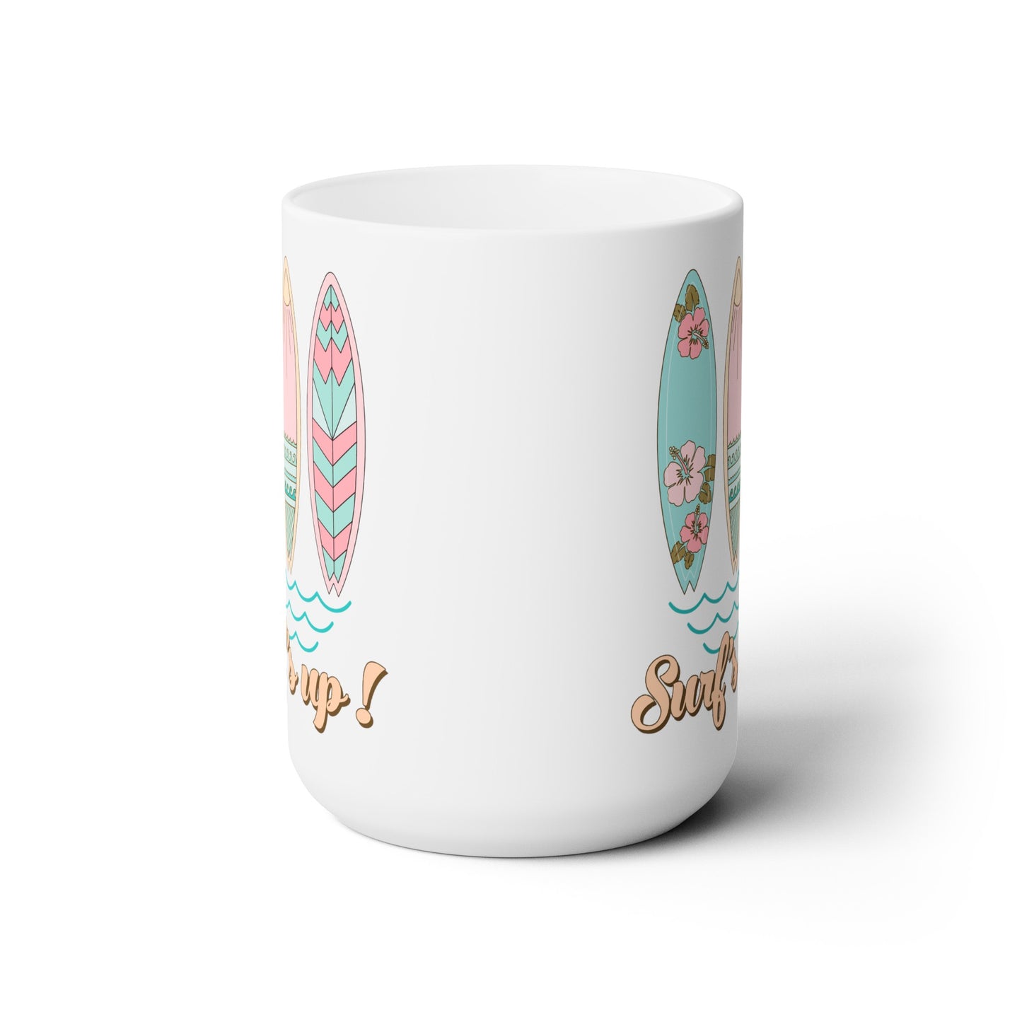 Surf's Up Ceramic Mug, 15 oz