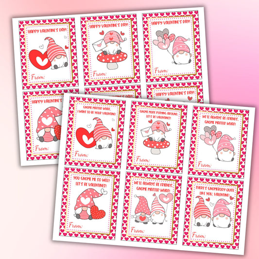 Gnome Valentine Cards