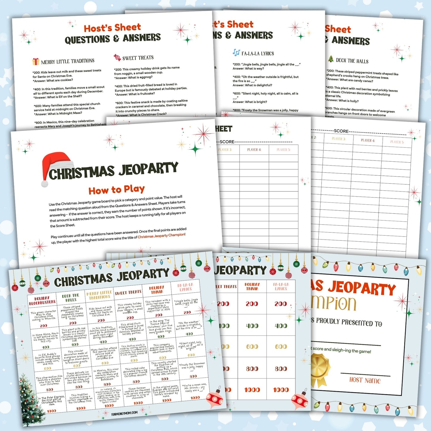 Christmas Jeoparty Game