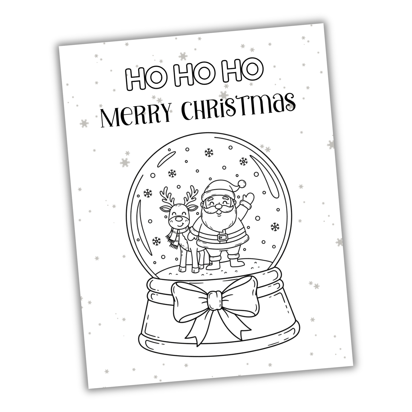 Snow Globe Coloring Pages