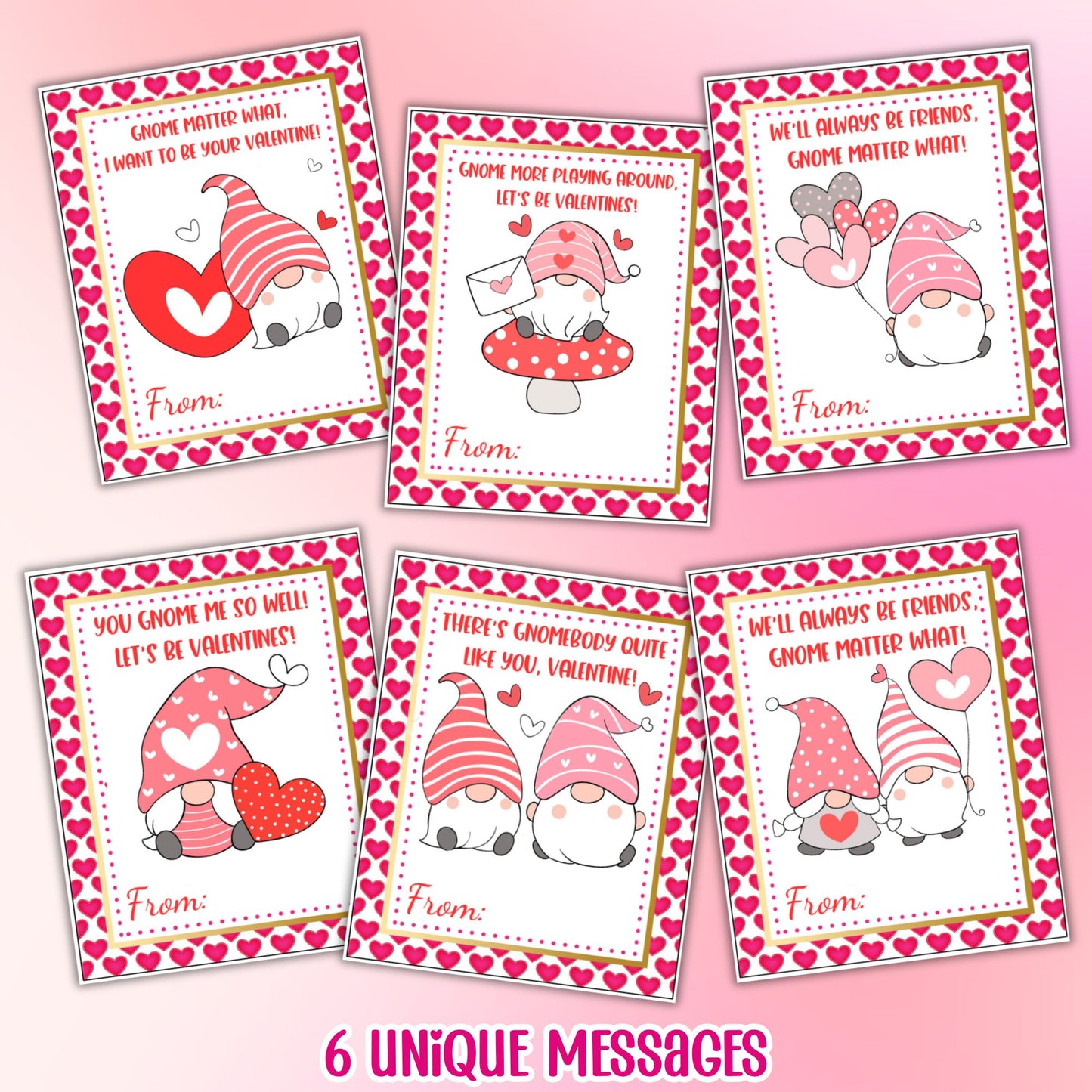 Gnome Valentine Cards