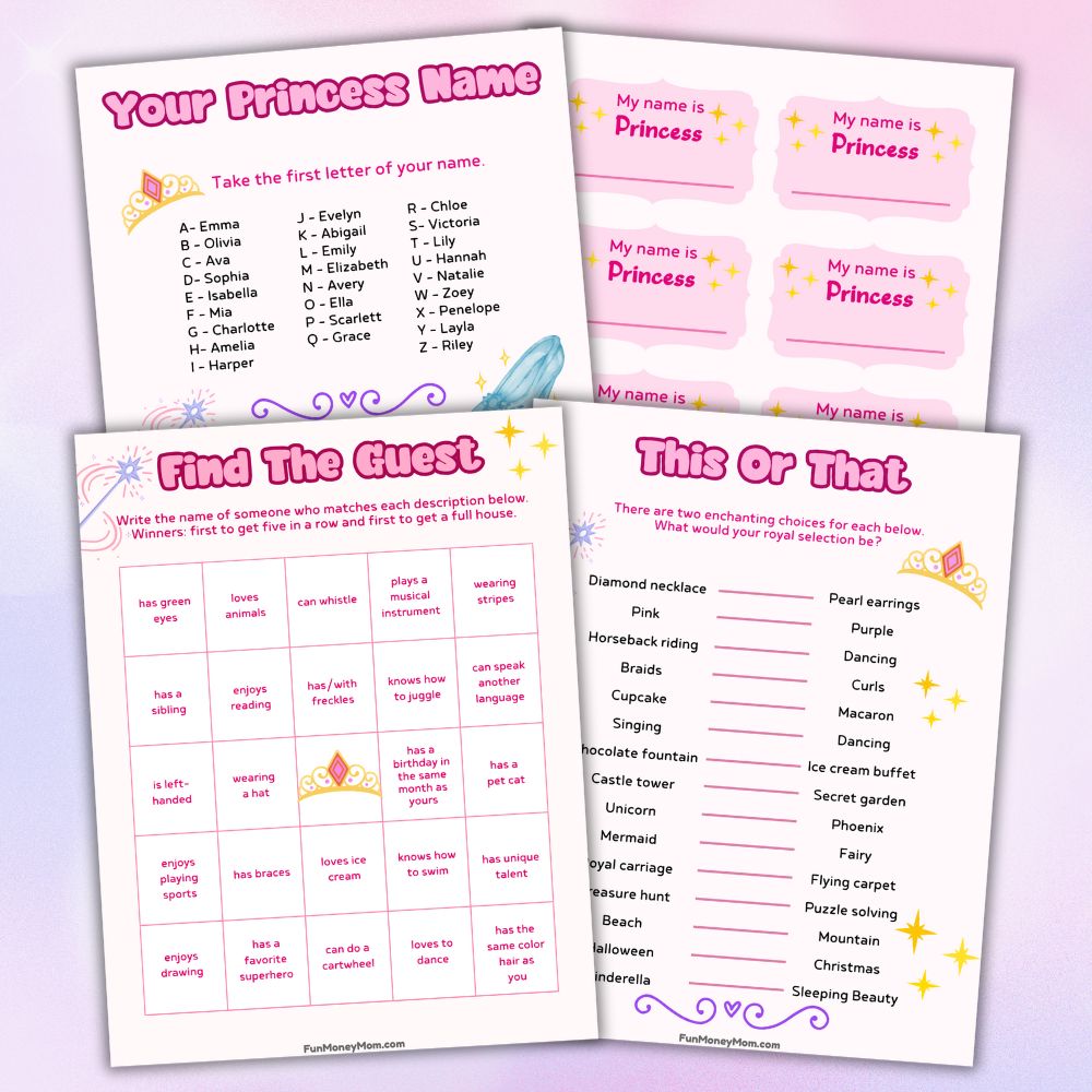 Princess Party Games & Activities