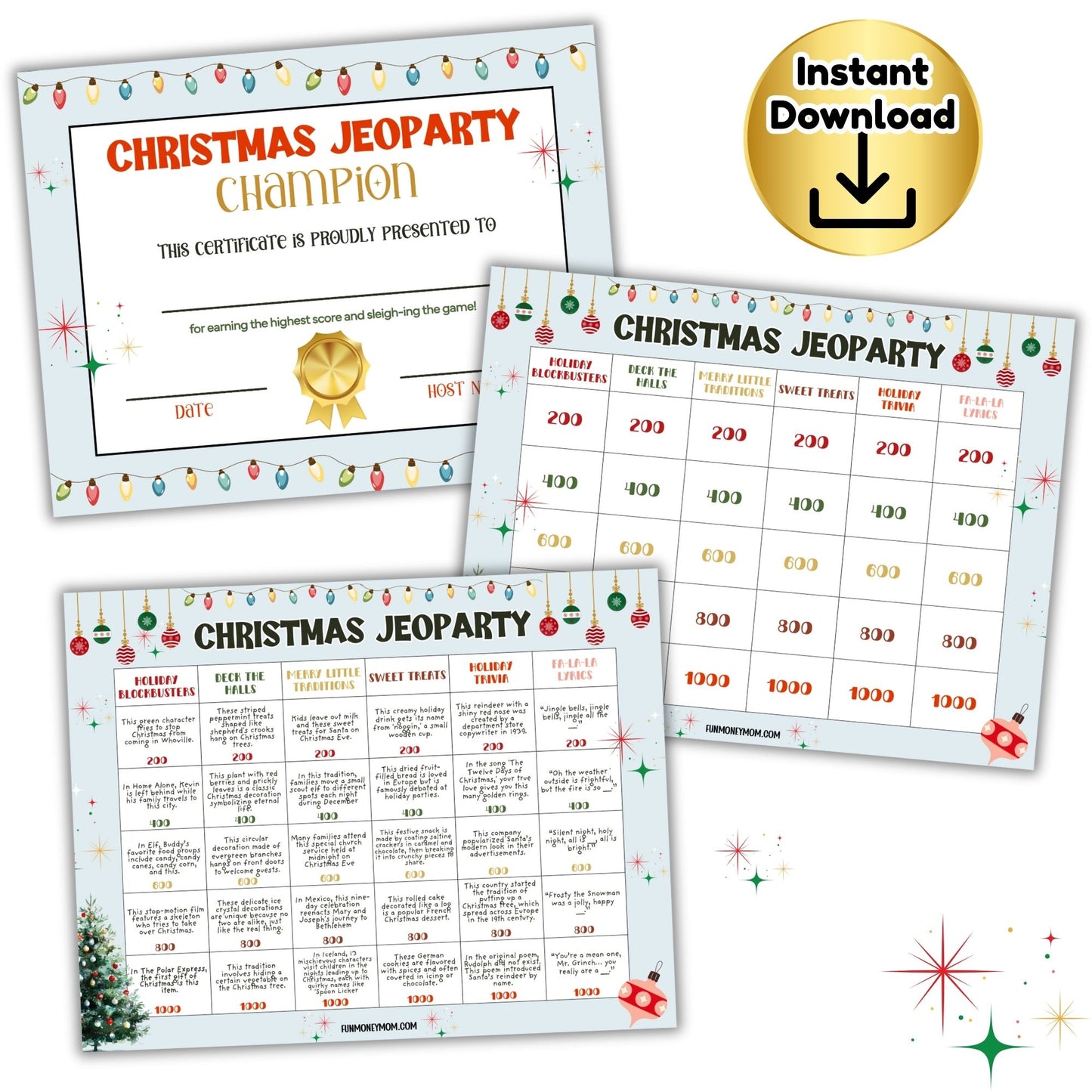 Christmas Jeoparty Game