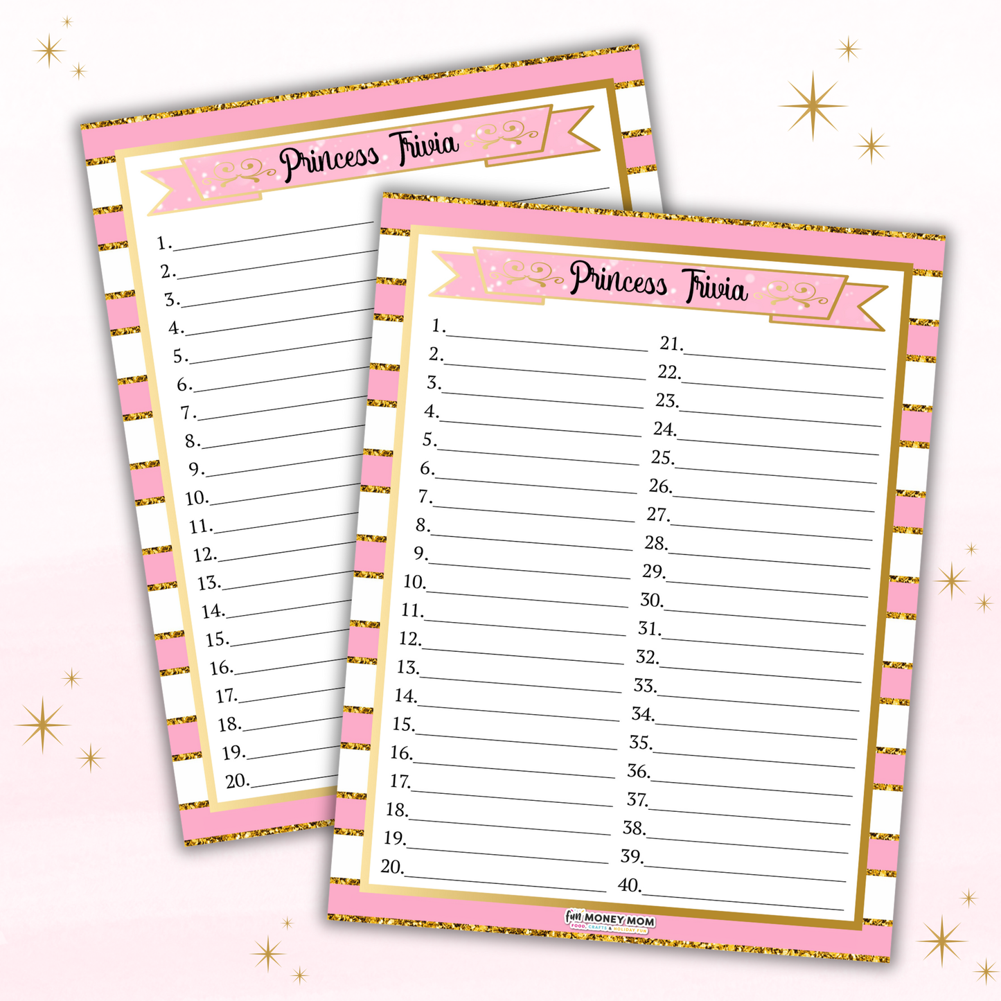 Princess Trivia Game