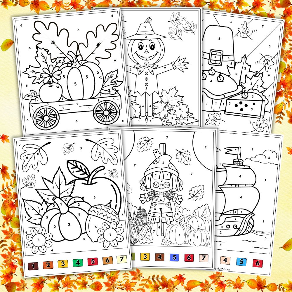 Thanksgiving Color By Number