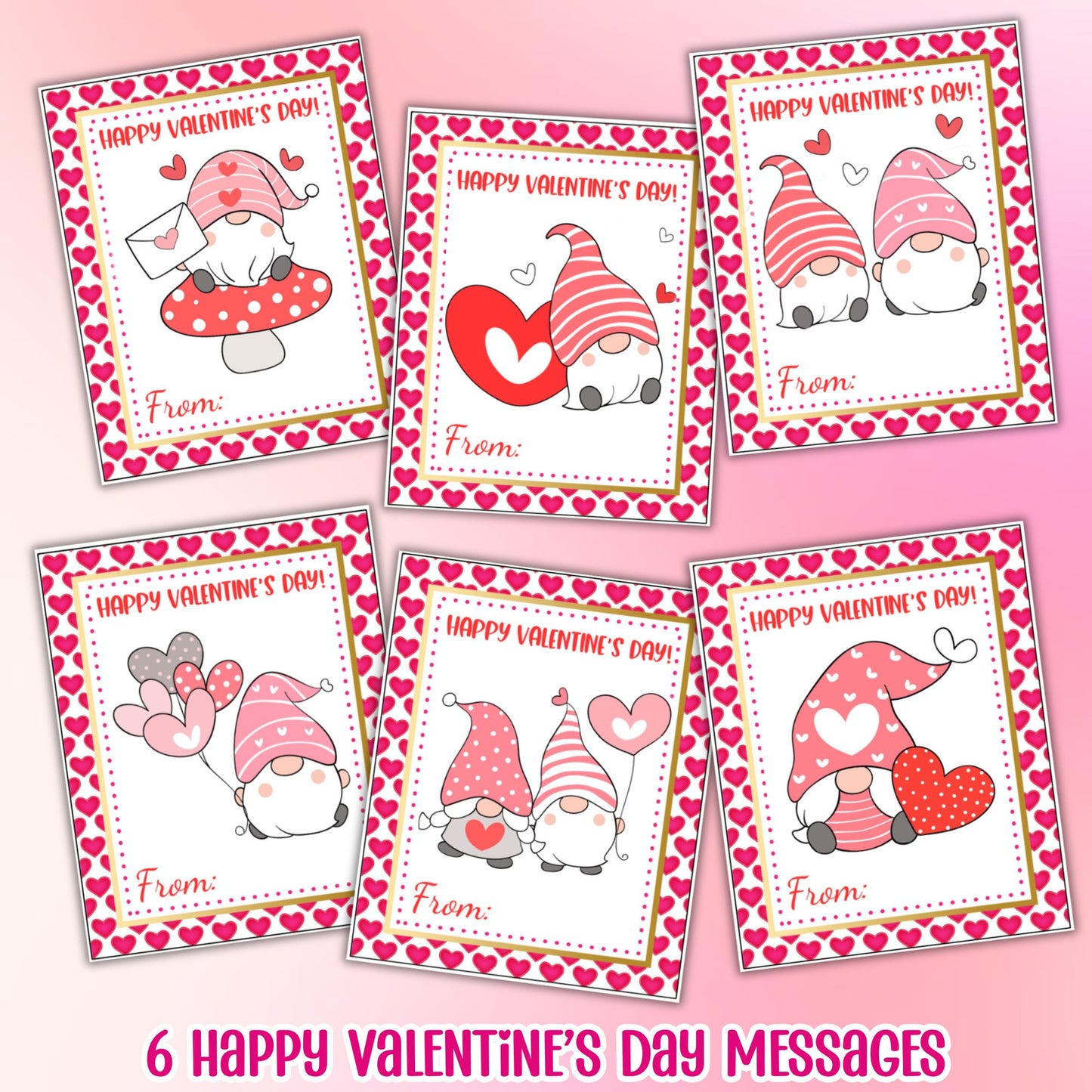 Gnome Valentine Cards