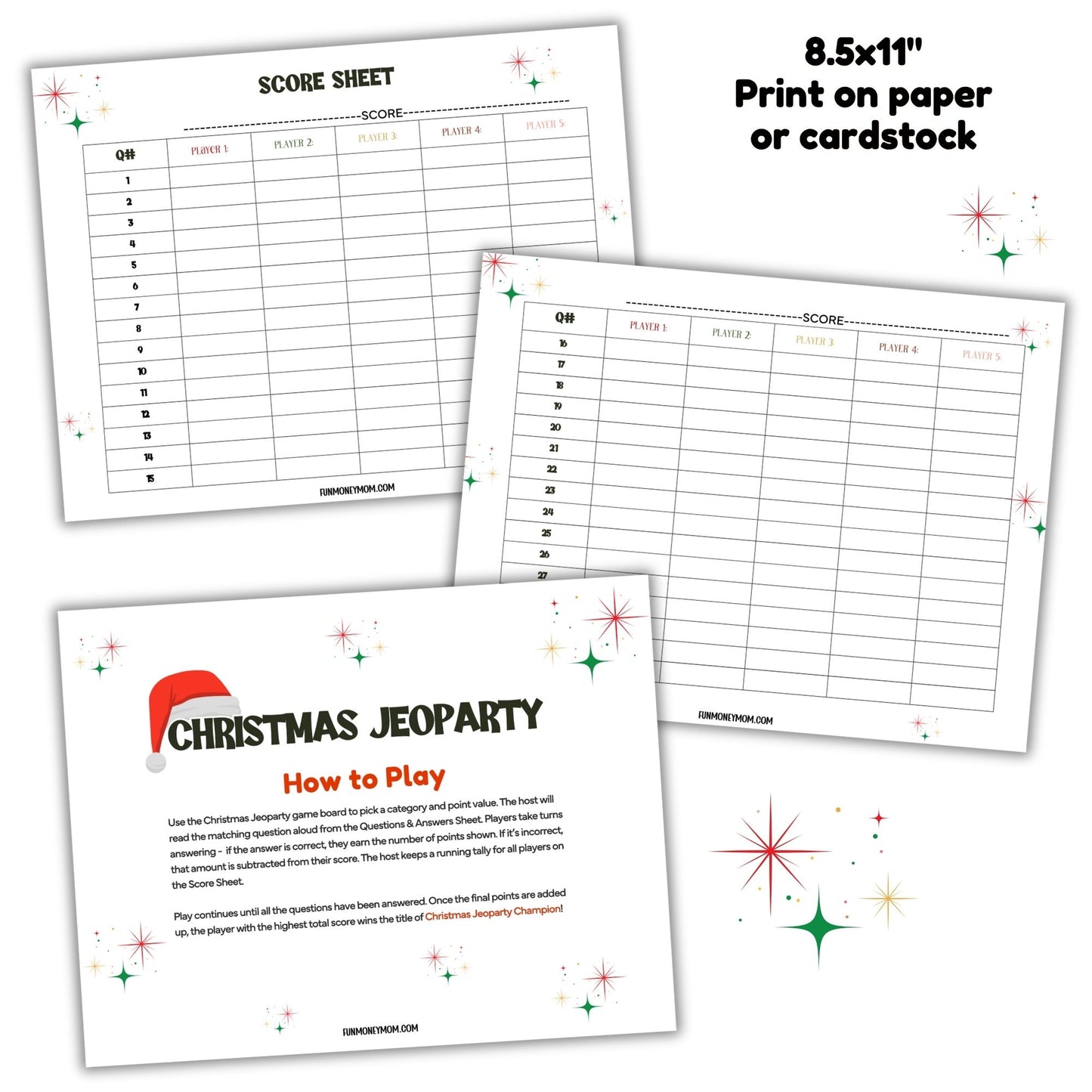 Christmas Jeoparty Game