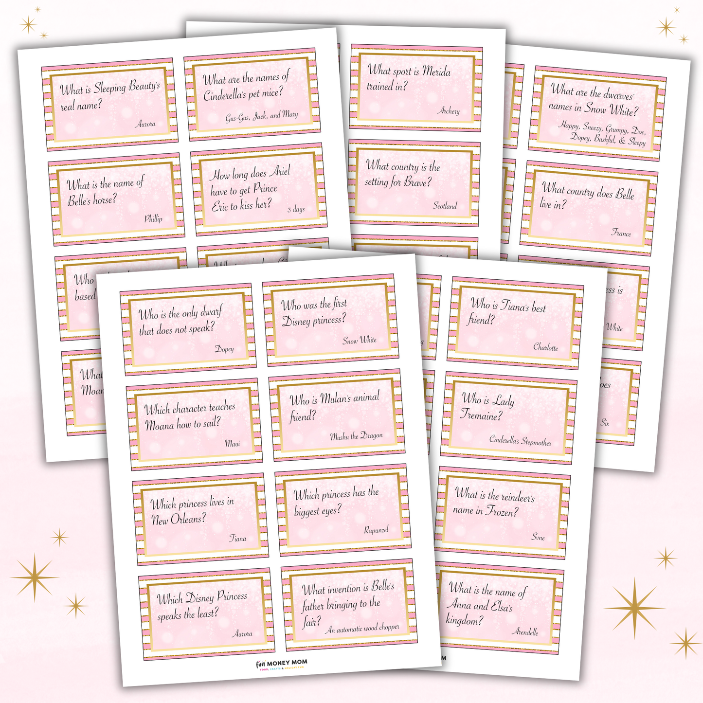 Princess Trivia Game