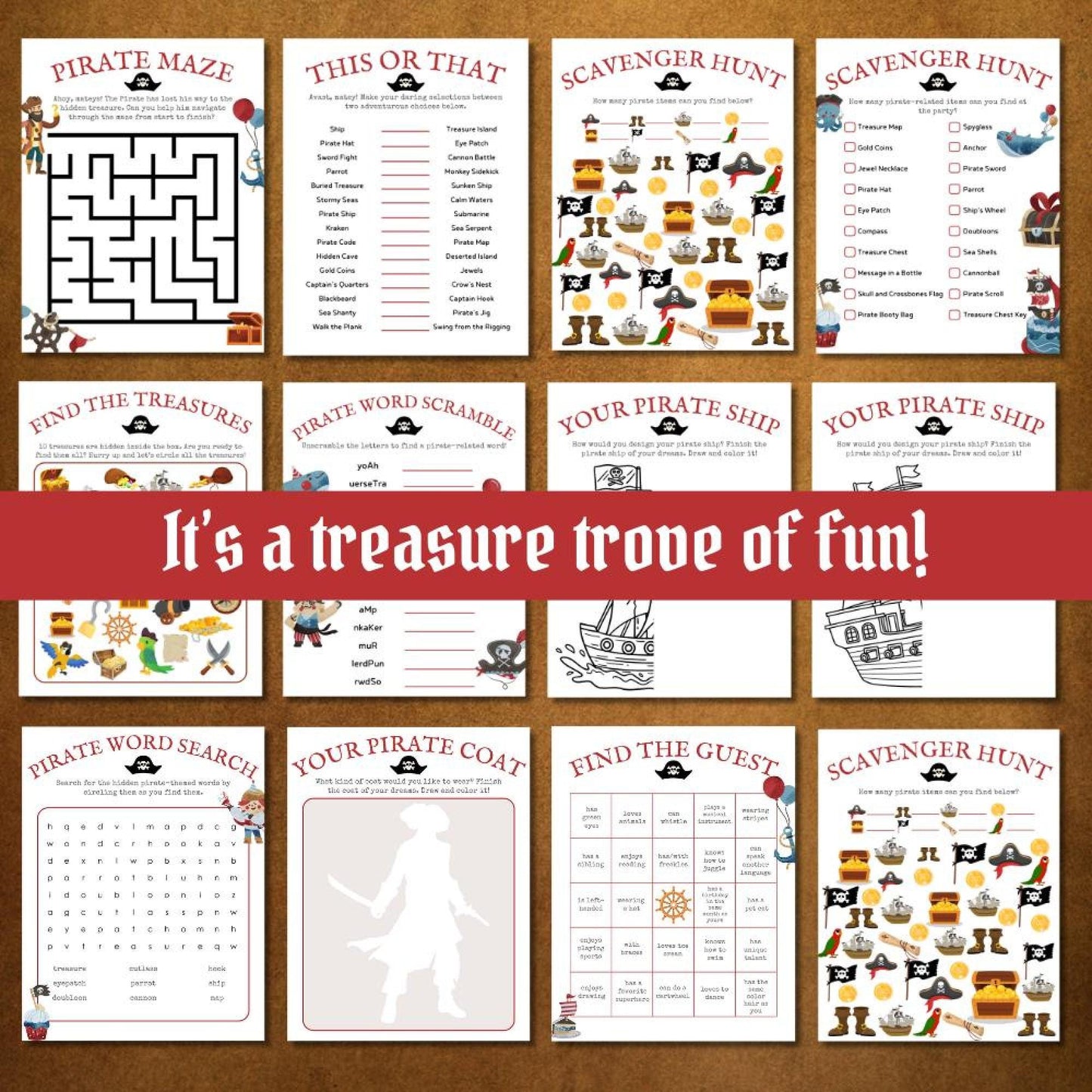 Pirate Birthday Party Games & Activities
