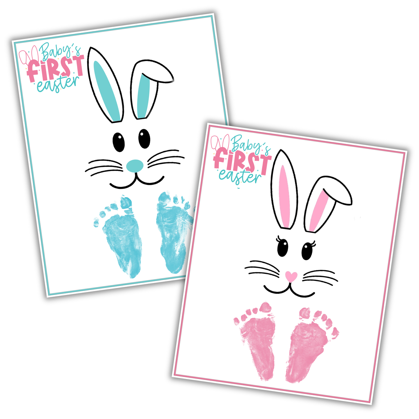 Baby’s First Easter Footprint Craft (Printable)