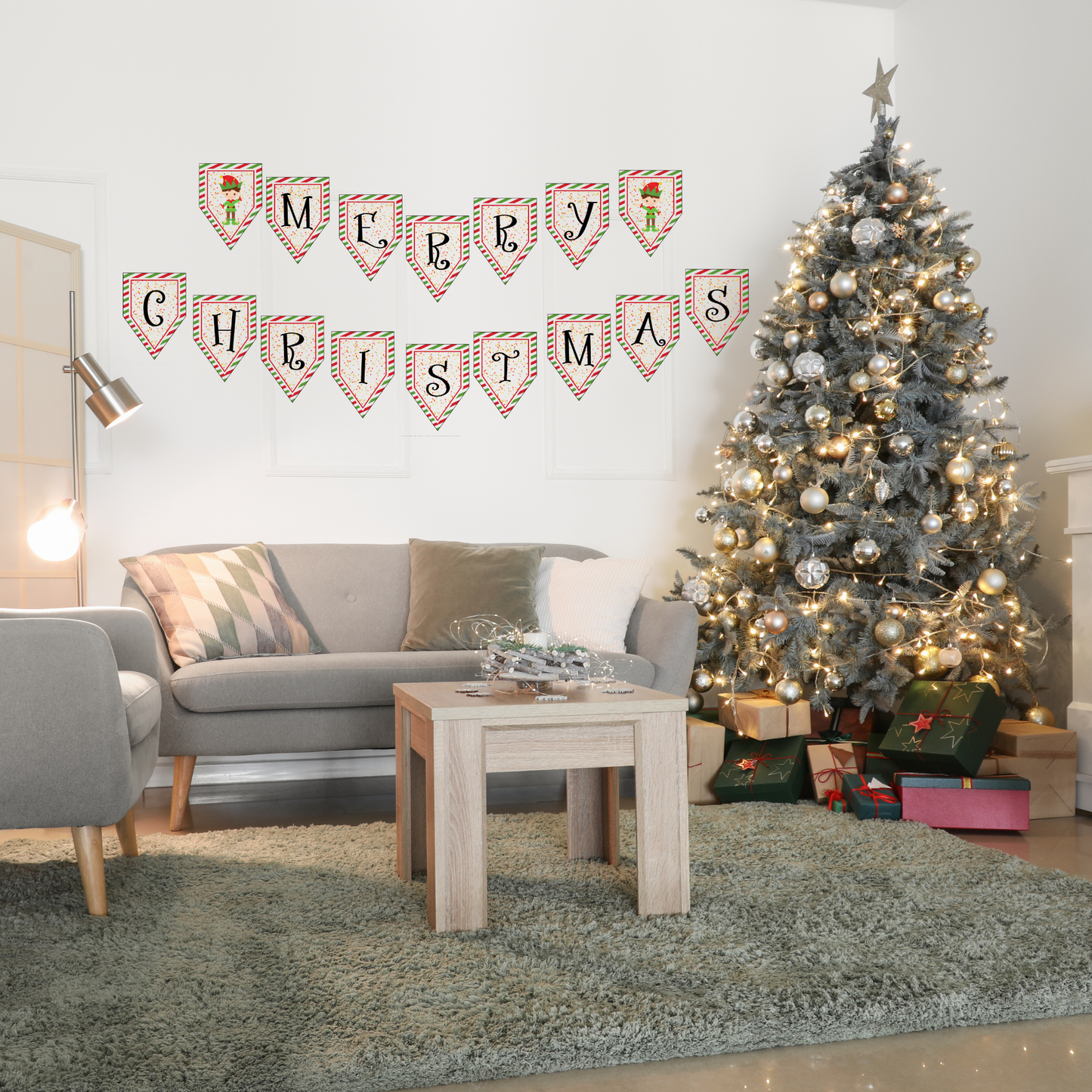 Elf Christmas Banner