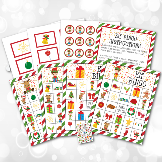 Christmas Elf Bingo Game