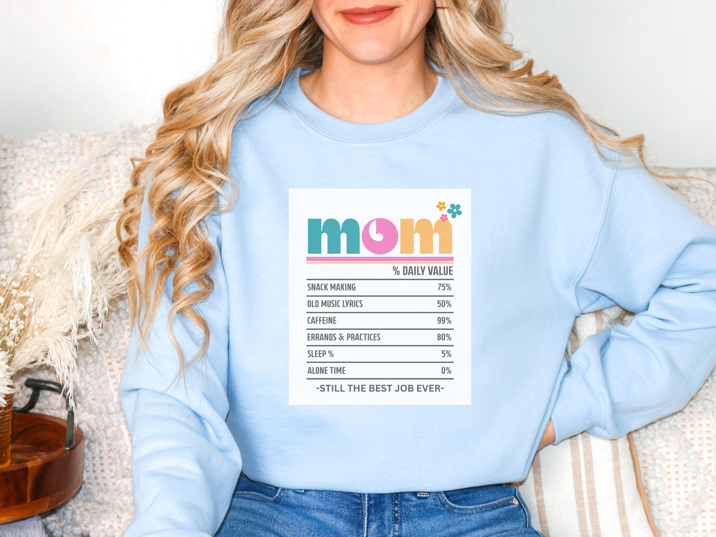 Mom - Best Job Ever Crewneck Sweatshirt