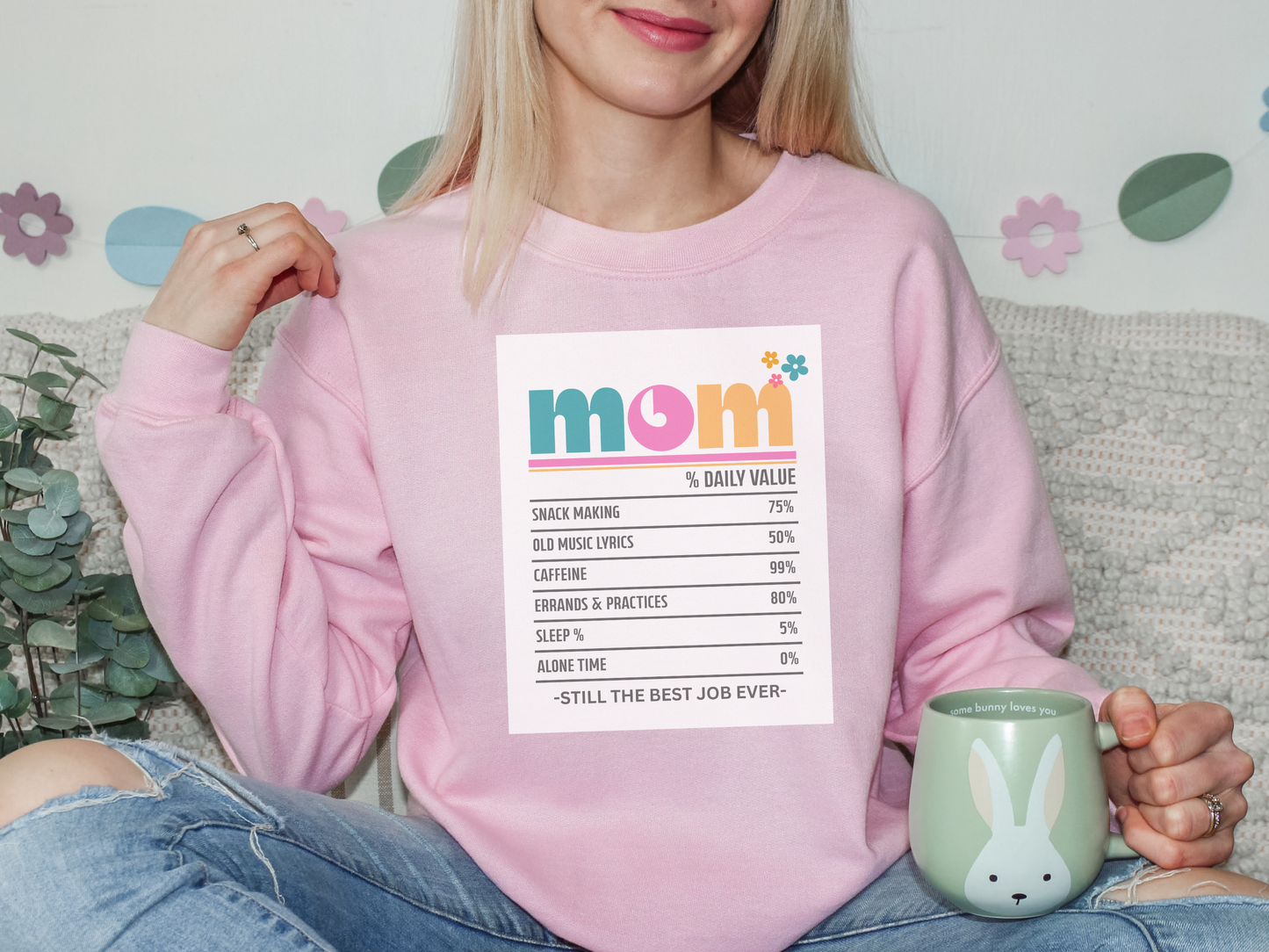 Mom - Best Job Ever Crewneck Sweatshirt