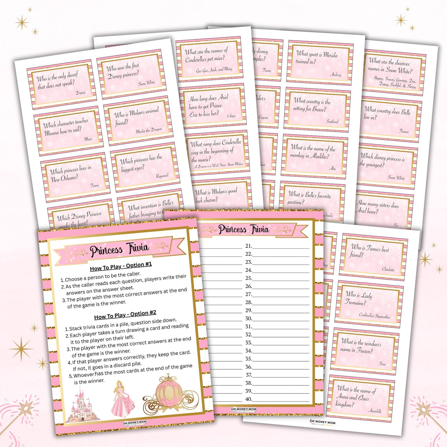 Princess Trivia Game