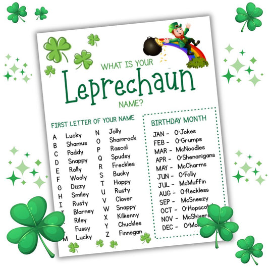 What Is Your Leprechaun Name