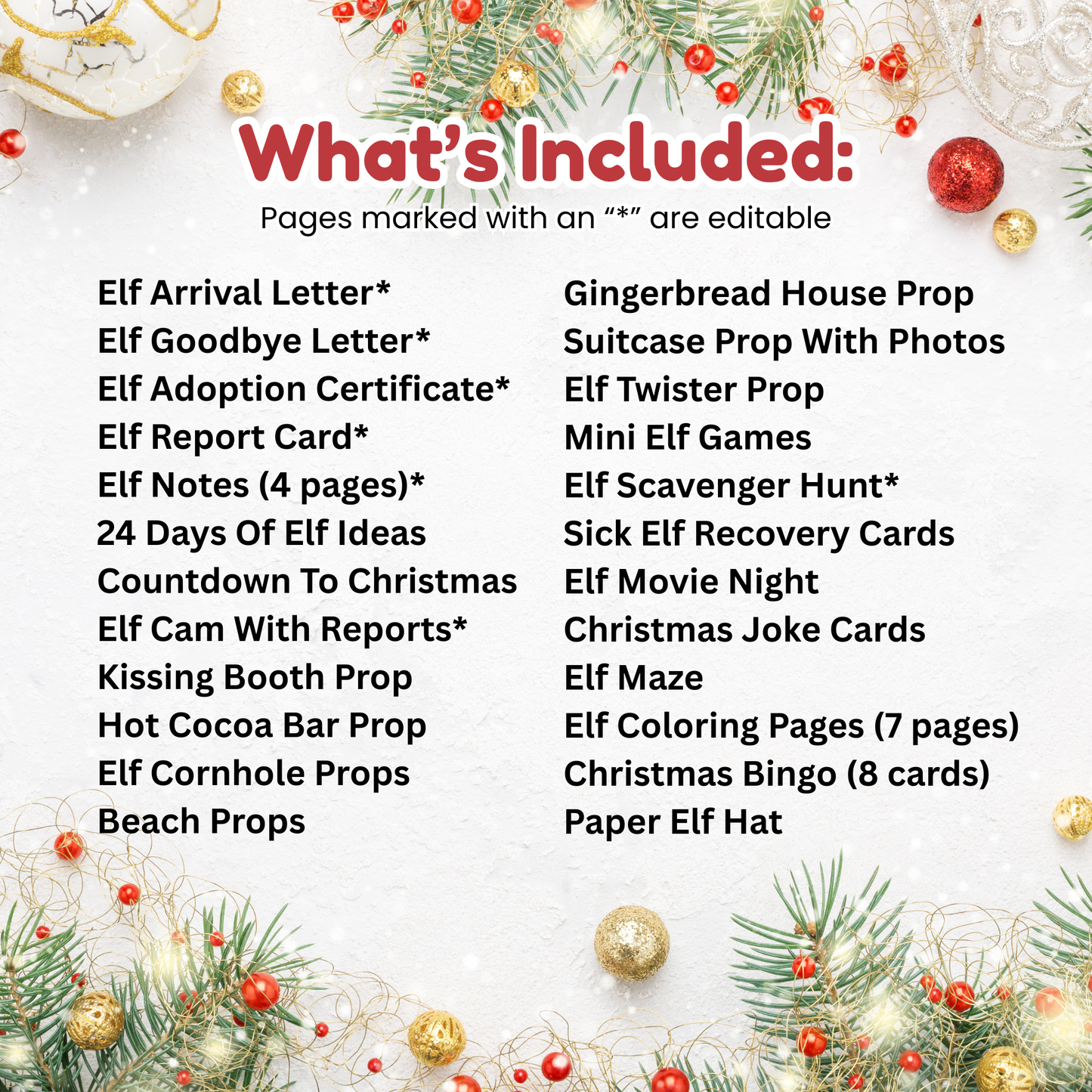 Printable Elf Kit - The Ultimate Kit For Your Christmas Elf