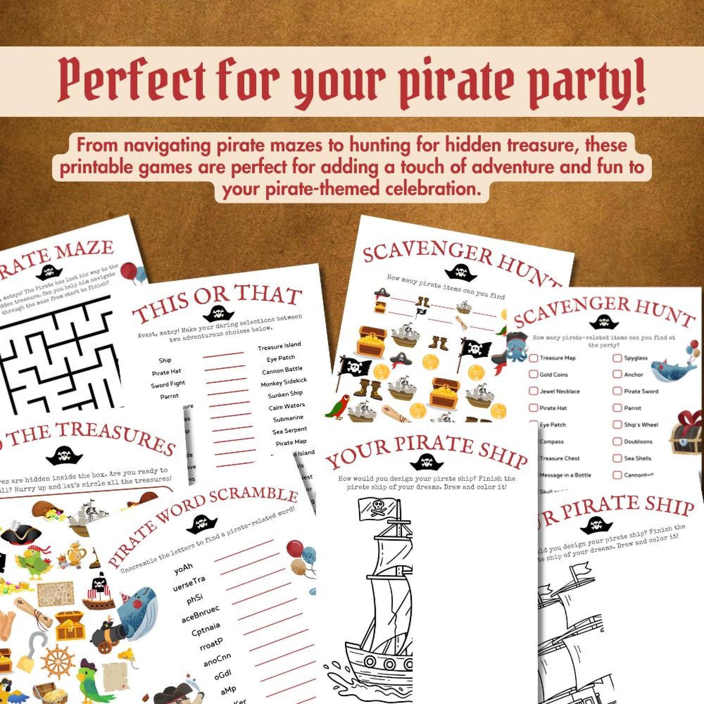 Pirate Birthday Party Games & Activities