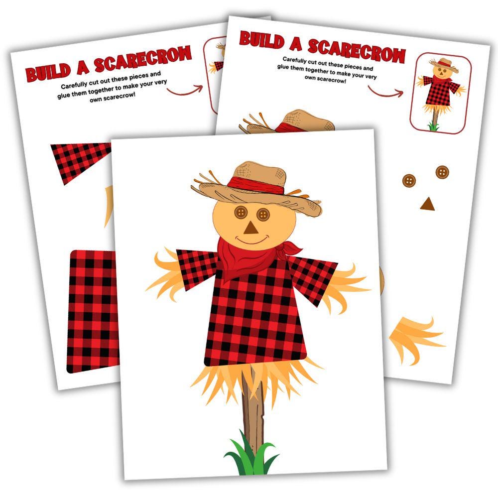 Build A Scarecrow Craft