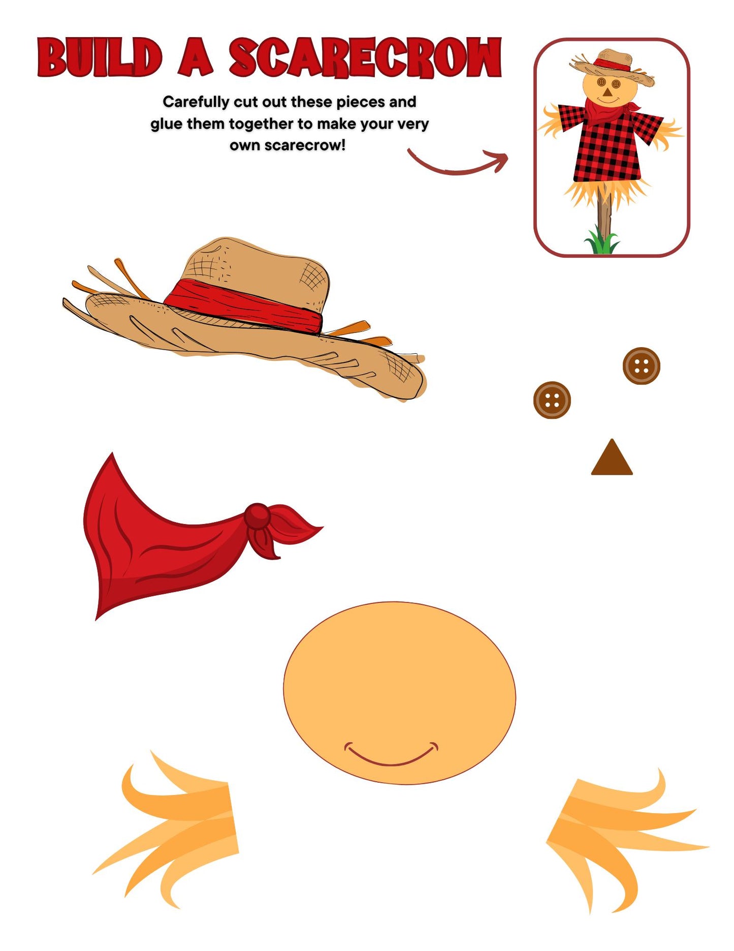 Build A Scarecrow Craft