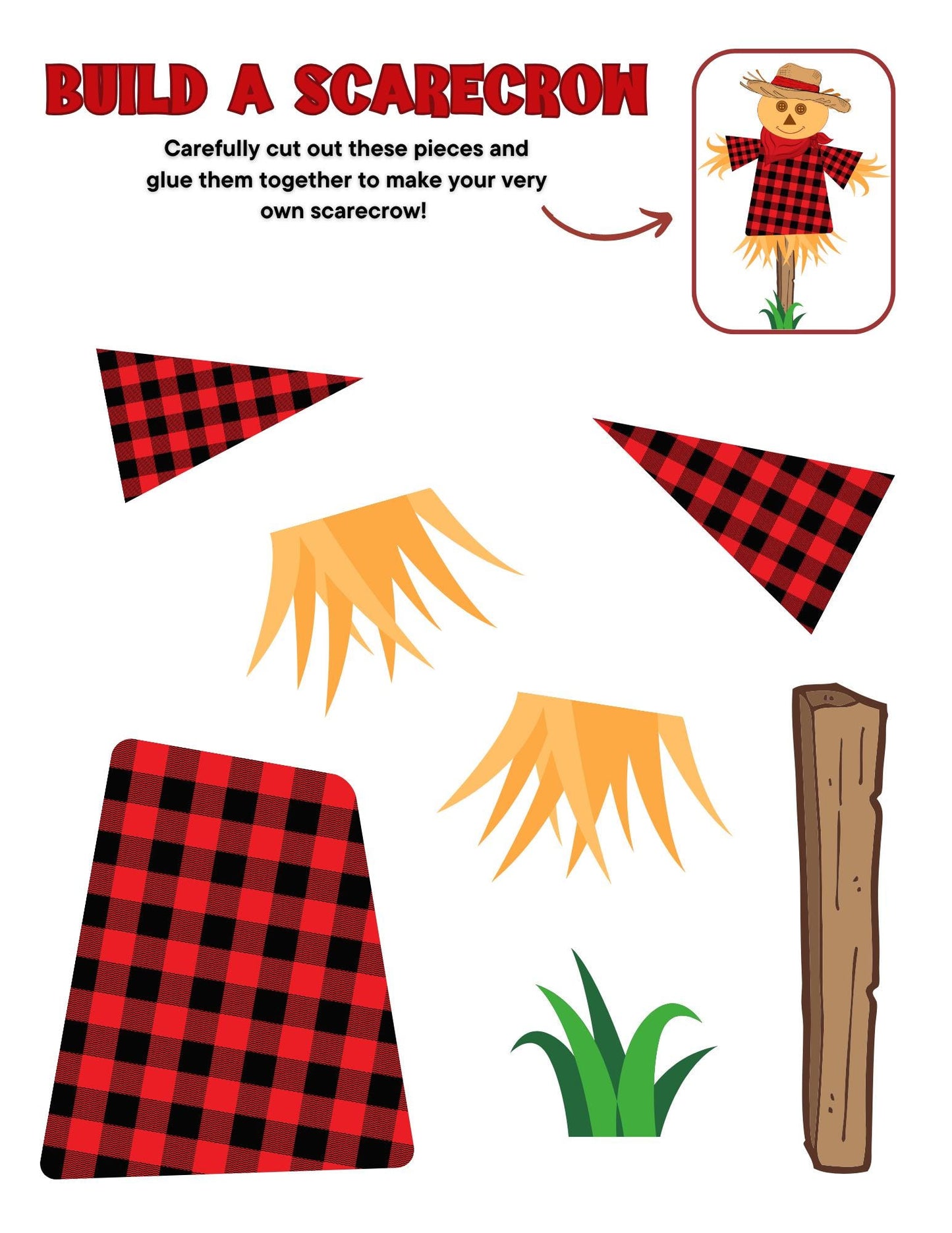 Build A Scarecrow Craft